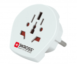 SKROSS SINGLE TRAVEL ADAPTER EUROPE (SCHUKO), Reiseadapter (Weiss) bei MediaMarkt