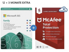 Microsoft 365 Family 12+3 Monate Abonnement bei Amazon