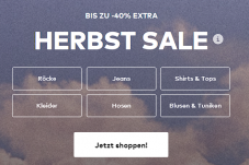 Bis zu 40% extra Rabatt bei About You z.B. Levis Sweatshirt Blau für CHF 25.90