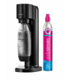 SodaStream GAIA Wassersprudler Schwarz mit Flasche und Zylinder bei Nettoshop