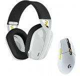 LOGITECH Gaming Combo EWR2 Gaming Kopfhörer + Gaming Maus, Schwarz/Weiss/Lime bei MediaMarkt