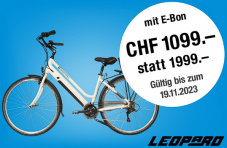 E-Bon Aktionen bei Jumbo z.B. Leopard-E-Bike City Explorer für CHF 1084.-