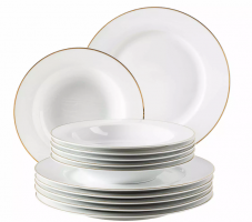 Mäser Professional Dining Tafelservice 12-teiliges Set (Gold) bei Nettoshop