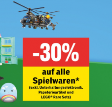 30% Rabatt auf auf alle Spielwaren (mit einigen Ausnahmen) bei Jumbo & Coop City