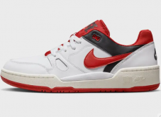 NIKE Full Force Low Sneaker White/Mystic Red/Black/Sail (Grössen 41-46 verfügbar) bei Snipes