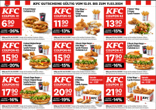 Neue KFC Gutscheine ab Heute gültig