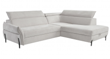 Ecksofa ROMEO Polyester Hellgrau bei Conforama