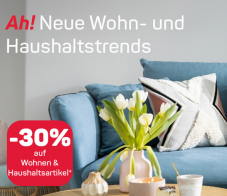 Ackermann Gutschein für 30% Rabatt auf Wohnen und Haushaltartikel bis 18.02.24