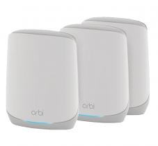 NETGEAR Orbi WiFi 6 Tri-Band (AX5400 3-Set RBK763S) Mesh-System (Weiss) bei MediaMarkt