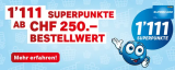 Coop Gutschein für 1111 Superpunkte ab 250.- Franken Einkaufswert im Coop Online Shop