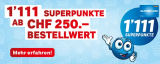 Nettoshop Gutschein für +1111 Superpunkte ab CHF 250.- Bestellwert bis 01.04.24