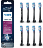 8er Pack PHILIPS Sonicare G3 Premium Gum Care Ersatzbürsten, Schwarz oder Weiss bei Amazon