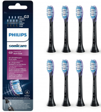 8er Pack PHILIPS Sonicare G3 Premium Gum Care Ersatzbürsten, Schwarz oder Weiss bei Amazon