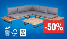 Bis zu 50% Rabatt auf Gartenmöbel bei Jumbo z.B. das Home and More Ecklounge Mora für CHF 689.-