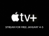 Apple TV+, 2 Tage gratis (3-5 Januar)