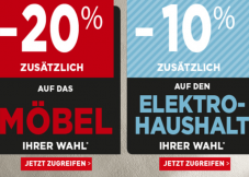 20% Zusatzrabatt auf Möbel oder 10% Zusatzrabatt auf Haushaltsgeräte bei Conforama, z.B. Kaffeemaschine DOLCE GUSTO ”KRUPS” für CHF 206.10 statt CHF 229.-