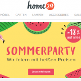 18% auf alles bei home24