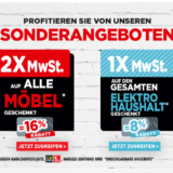 16% auf viele Möbel und 8% auf viele Haushaltsgeräte bei Conforama, z.B. SCHREIBTISCH ”THALES III” für CHF 125.15 statt CHF 299.-