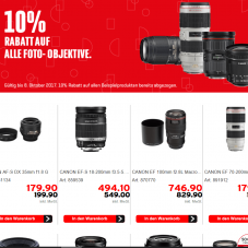 10% auf alle Foto-Objektive bei Interdiscount, z.B. CANON EF-S 18-200mm f3.5-5.6 IS für CHF 494.10 statt CHF 549.-