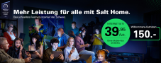 Salt Fiber (10Gbit/s + TV) + CHF 200.- Cashback inkl. gratis Aktivierung, lebenslanger Rabatt