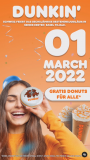 [Lokal / Basel] Gratis Dunkin Donut am 01.03.