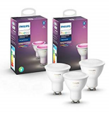 3x Philips Hue White and Color Ambiance GU10 (neue Version mit BT) bei Amazon.de