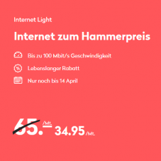 Wingo Internet Light für CHF 34.95/Mt.