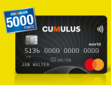 CUMULUS Mastercard mit 5000 Punkten Startbonus