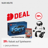 20% Rabatt auf alle Spielwaren bei Interdiscount