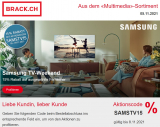 15% Rabatt auf ausgewählte Samsung TV’s bei Brack