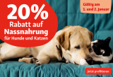 Fressnapf: 20% Rabatt auf Nassfutter für Hunde & Katzen