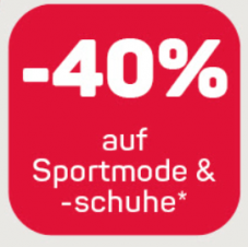 40% auf Sportmode & Schuhe inkl. reduzierte Artikel z.B. Quiksilver Espadrilles für CHF 12.- (nur noch heute)