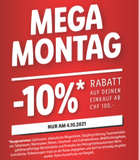 Lidl: 10% Rabatt auf fast Alles am 04.10.21 ab einem Einkauf von 100 Franken