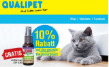 10% auf das Katzen-Sortiment + Freebie bei Qualipet