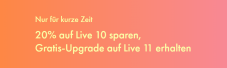 20% auf Live 10 sparen, Gratis-Upgrade auf Live 11 erhalten