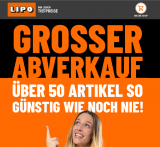 Abverkauf bei LIPO: „50 Artikel so günstig wie noch nie“