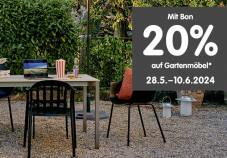 Micasa Gutschein für 20% Rabatt auf Gartenmöbel bis 10.06.