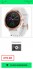 Garmin vivoactive 3 in rosegold bei microspot