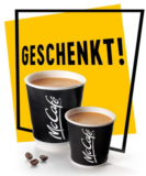 Gratis Café Crème oder Espresso bei McDonald’s