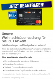 Kostenlose Cumulus-Mastercard mit 50.- Guthaben