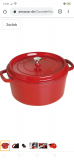 STAUB Gusseisen Bräter/Cocotte 6,7L, rot