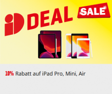 Interdiscount 10% Rabatt auf alle iPads