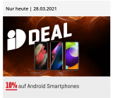 10% auf Android-Smartphones bei Interdiscount (zusätzlich – CHF 15.-)