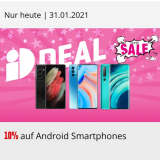 10% auf alle Android Smartphones bei Interdiscount