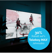 30% auf Teleboy MAX Jahresabo