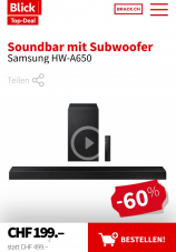 Samsung HW-A650 Soundbar mit Subwoofer