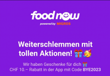 Foodnow 10.- Rabatt ab 35.-