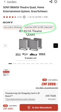 SONY Theatre Quad HT-A9M2 neuer Bestpreis bei Media Markt + Gratis SA-SW5 Subwoofer