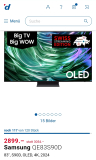 Samsung OLED 83″ für CHF 2’899.- // MediaMarkt mit 5 Jahren Garantie für 2999