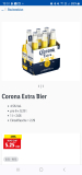 Bestpreis für Corona Bier 6×0.33l für nur 5.25 SFr